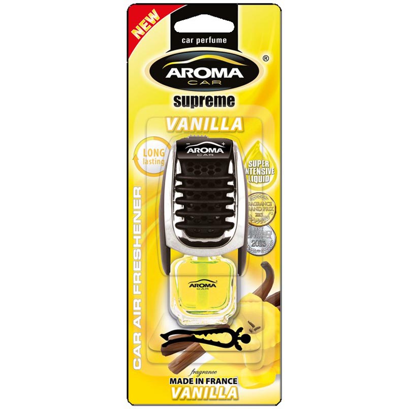 Ароматизатор повітря на дефлектор Aroma Car Supereme Slim 8мл Vanilla