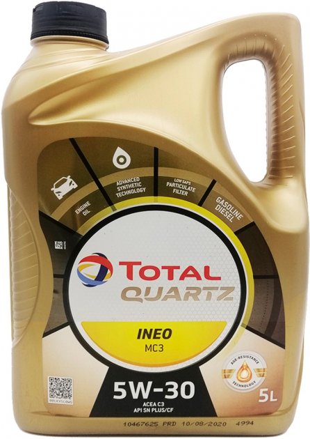 Моторна олива Total Quartz Ineo MC3 5W-30 5л