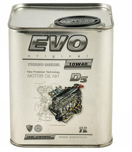 Моторна олива EVO Turbo Diesel D5 CF 10W-40 1л