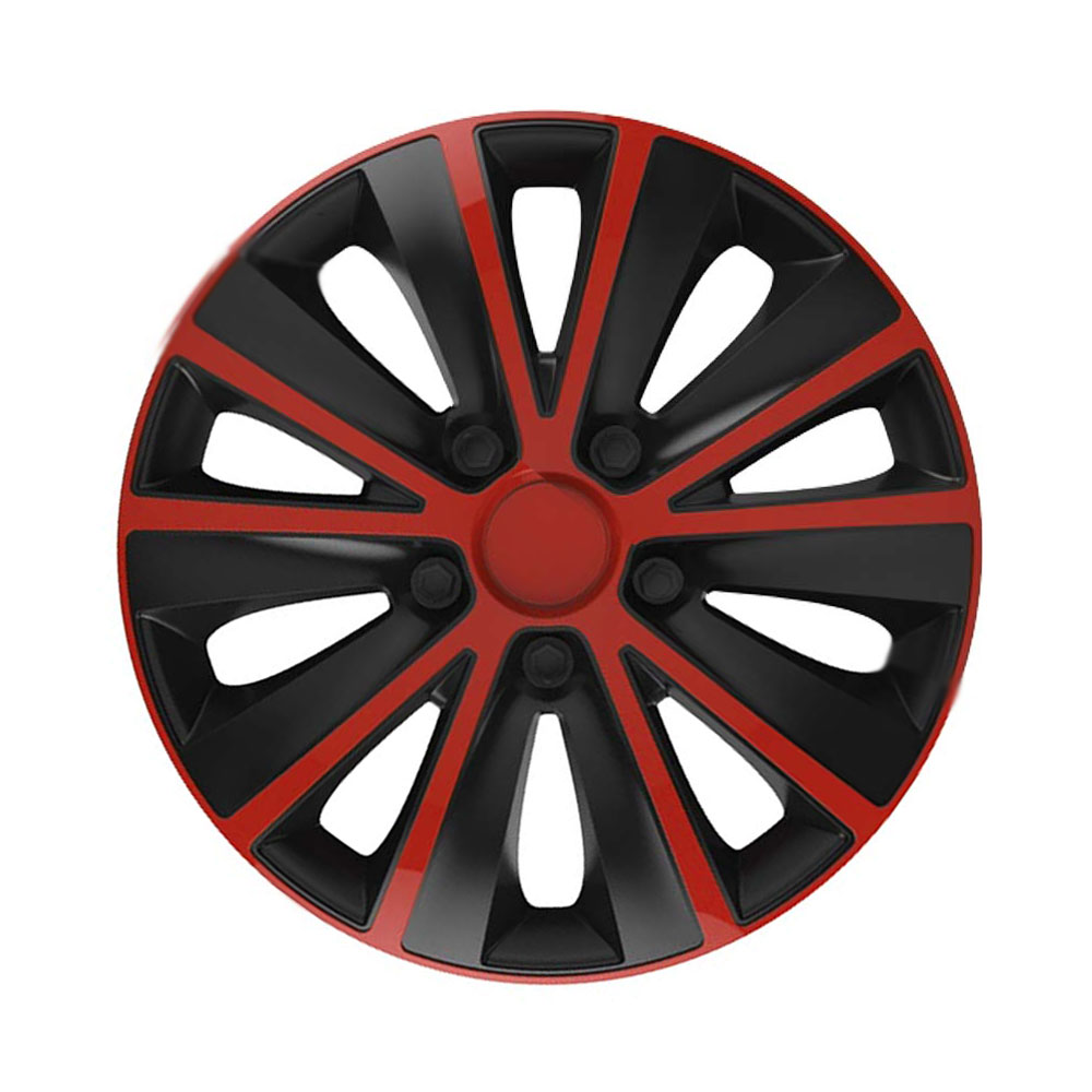 Комплект ковпаків на колеса Elegant Rapid R14 червоно-чорні