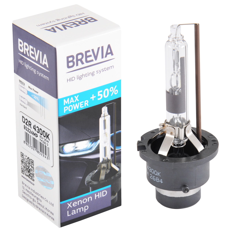 Ксенонова лампа Brevia Max Power +50% D2R 4300K 35W 85224MP (1 шт.)