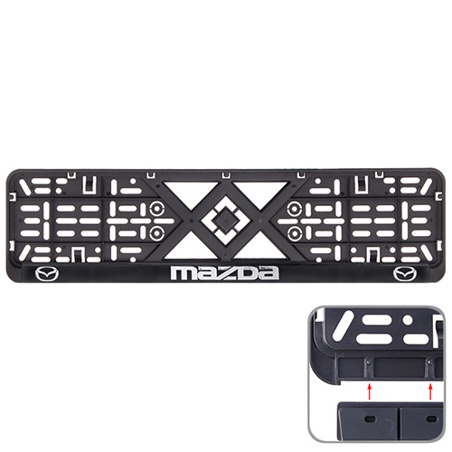 Рамка номерного знаку Vitol об`ємні букви Mazda