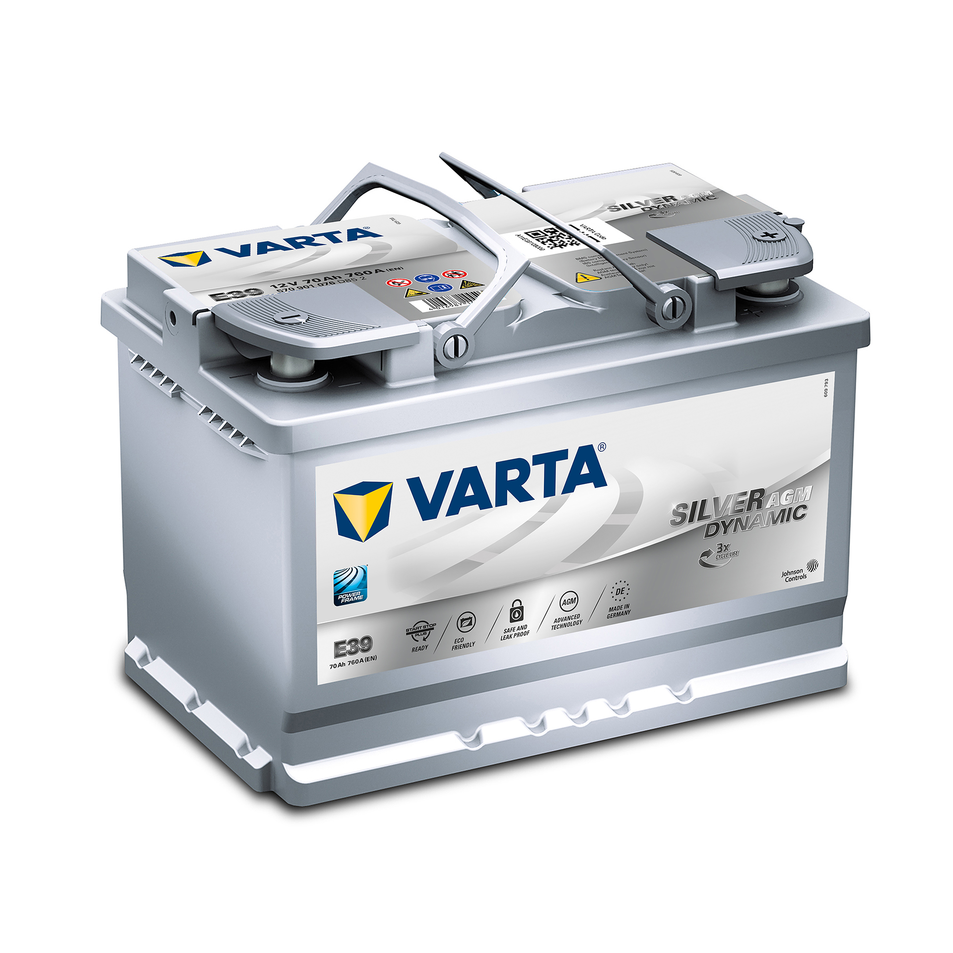 Акумулятор Varta 70 Aг 12В Start-Stop Plus AGM E39 (0)