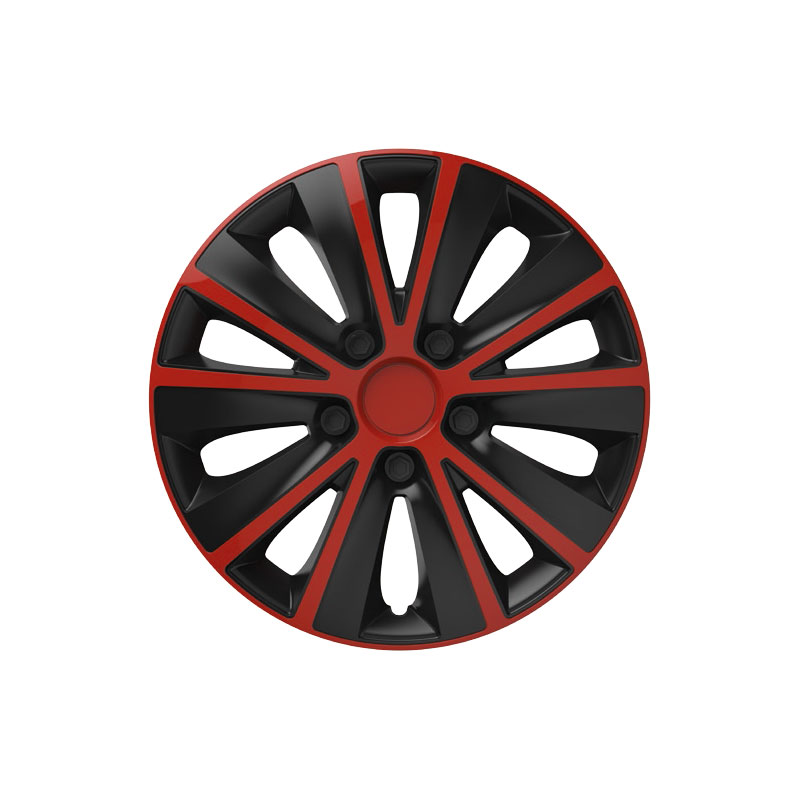 Комплект ковпаків на колеса Elegant Rapid R16 червоно-чорні