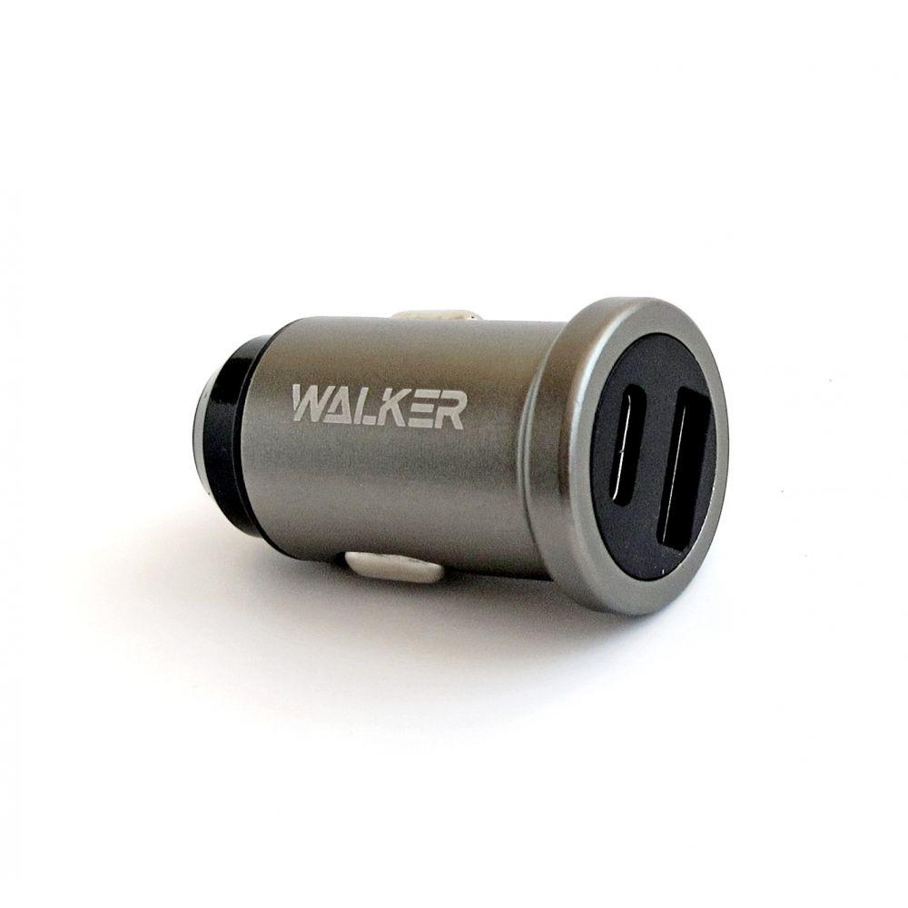 Автомобільний зарядний пристрій Walker WCR-25 PD 3 A / QC3.0 3A