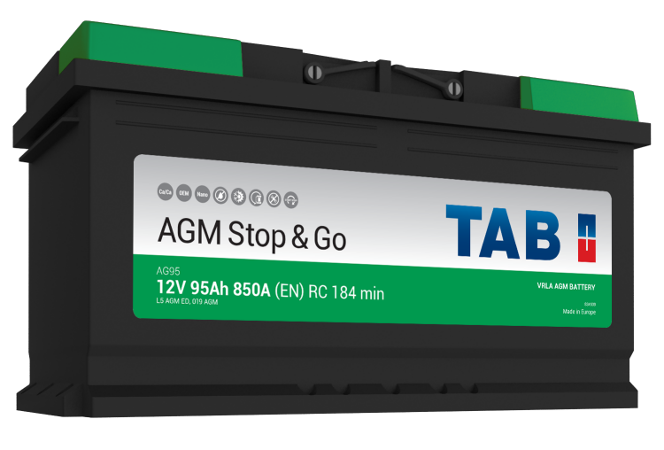 Акумулятор TAB 95 Аг 12В AGM Euro (0)