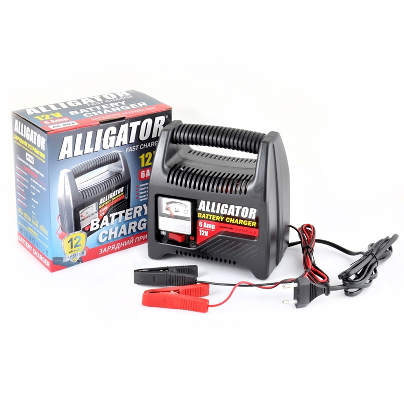 Зарядний пристрій для акумулятора Alligator AC-803 12В 6А