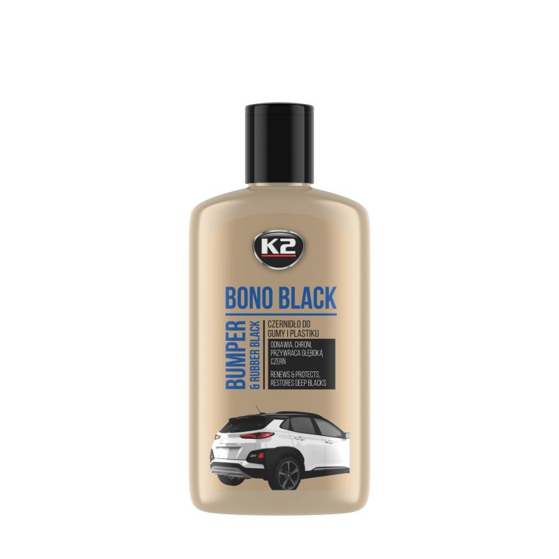 Засіб K2 Bono Black для догляду за шинами та чорними бамперами (рідина) 200мл