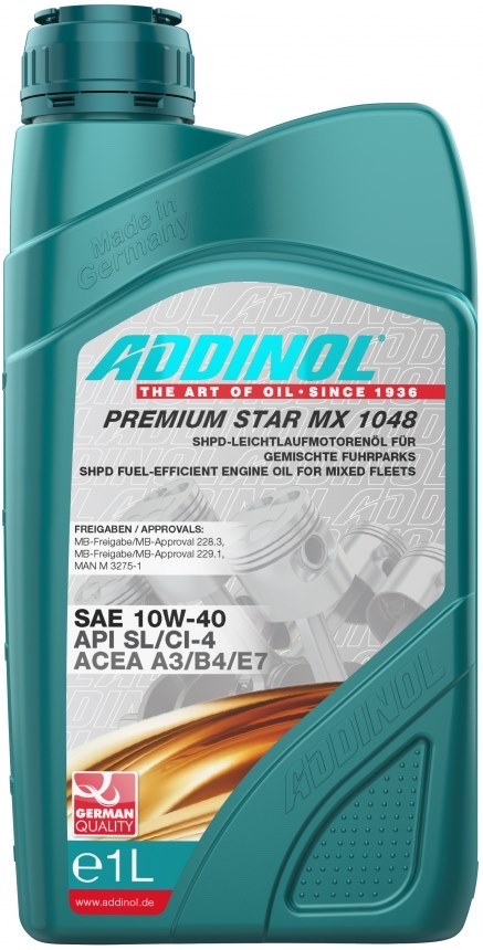 Моторна олива Addinol Premium STAR MX 1048 10W-40 1л
