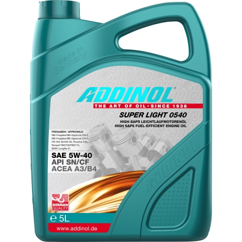 Моторна олива Addinol Super Light MV 0540 5W-40 4л