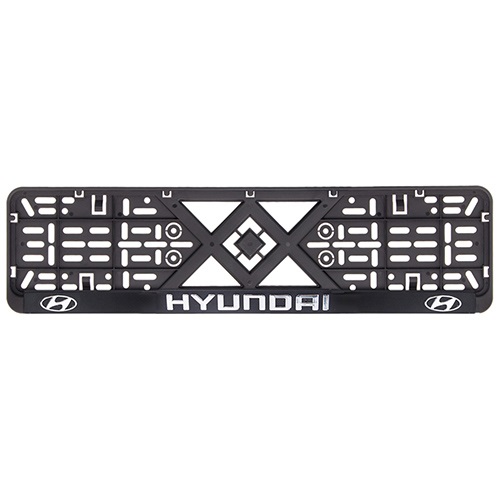 Рамка номерного знаку Vitol об`ємні букви Hyundai