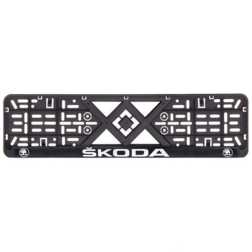 Рамка номерного знаку Vitol об`ємні букви Skoda