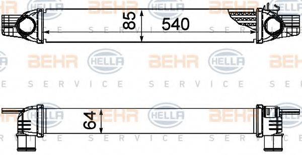 Интеркулер BEHR HELLA SERVICE 8ML 376 746-531