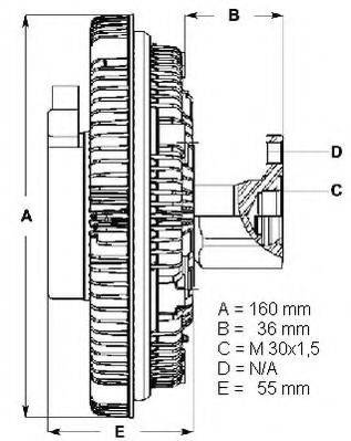 Сцепление, вентилятор радиатора BERU LK039