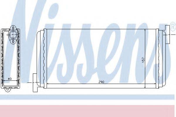 Теплообменник, отопление салона NISSENS 72002