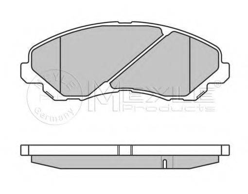 Комплект тормозных колодок, дисковый тормоз MEYLE 025 235 8416/PD