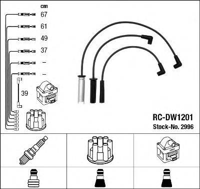 Комплект проводов зажигания NGK 2996