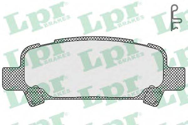 Комплект тормозных колодок, дисковый тормоз LPR 05P838