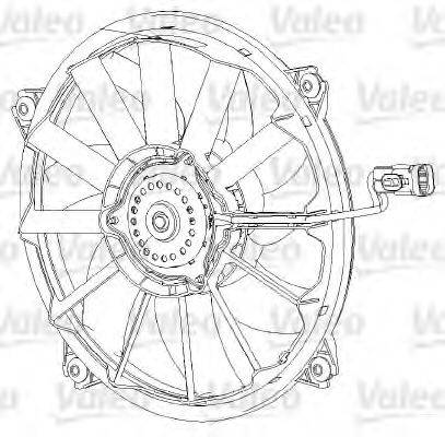 Вентилятор, охлаждение двигателя VALEO 696091