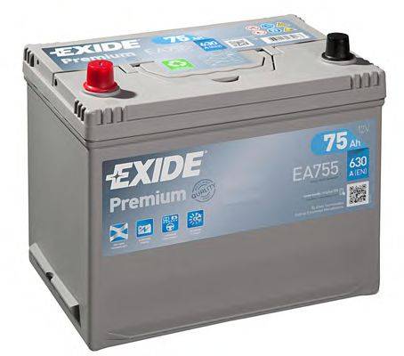 Стартерная аккумуляторная батарея; Стартерная аккумуляторная батарея EXIDE EA755