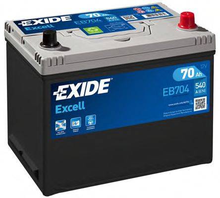 Стартерная аккумуляторная батарея; Стартерная аккумуляторная батарея EXIDE _EB704