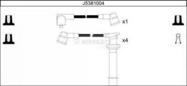 Комплект проводов зажигания NIPPARTS J5381004