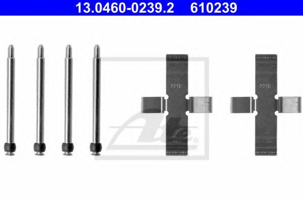 Комплектующие, колодки дискового тормоза ATE 13.0460-0239.2