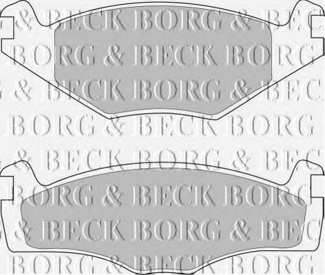 Комплект тормозных колодок, дисковый тормоз BORG & BECK BBP1420