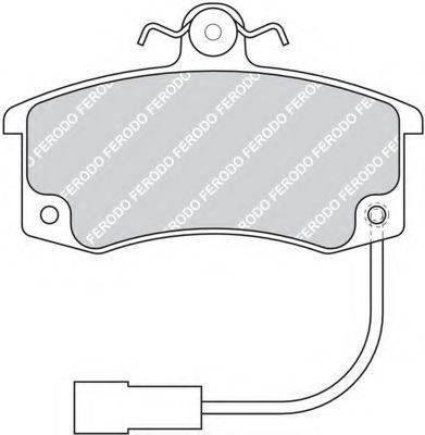Комплект тормозных колодок, дисковый тормоз FERODO FDB1325
