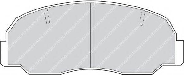 Комплект тормозных колодок, дисковый тормоз FERODO FDB532