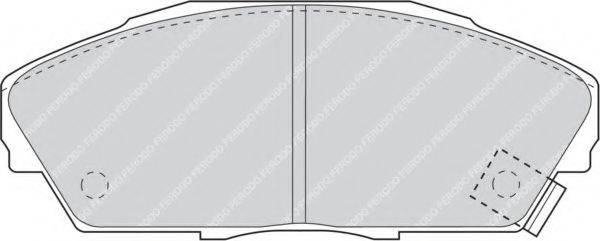 Комплект тормозных колодок, дисковый тормоз FERODO FDB748
