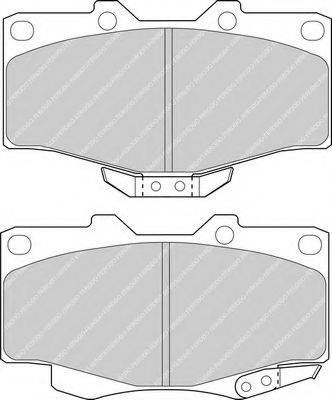 Комплект тормозных колодок, дисковый тормоз FERODO FDB797