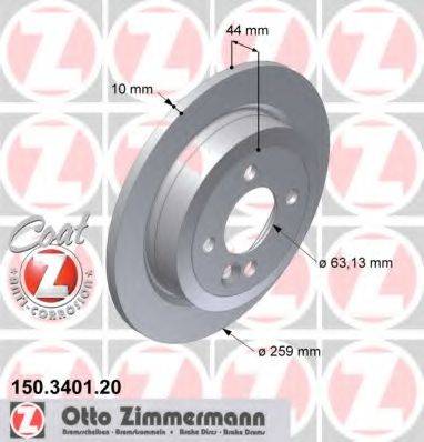 Тормозной диск ZIMMERMANN 150.3401.20