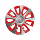 Комплект ковпаків на колеса Elegant Stratos RC R16 сіро-червоні