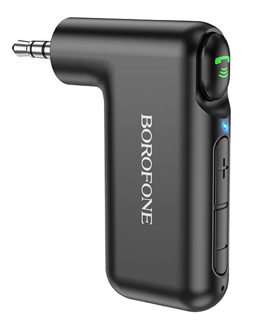 Ресівер/Бездротовий приймач Borofone BC35 Wideway car AUX Bluetooth (Чорний)
