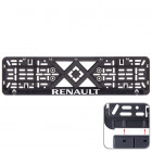 Рамка номерного знаку Vitol об`ємні букви Renault