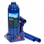 Домкрат гідравлічний (пляшковий) Vitol Т90504S до 5т 216-413мм 4.35 кг + валіза